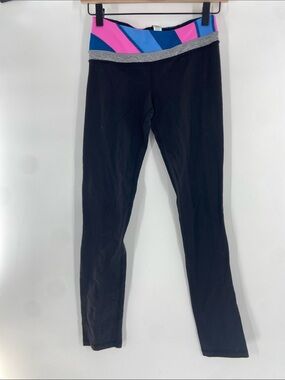 ivivva Black Pink Blue Leggings Size 12 Gently Used